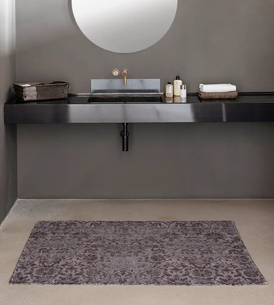 Vintage Badezimmerteppich